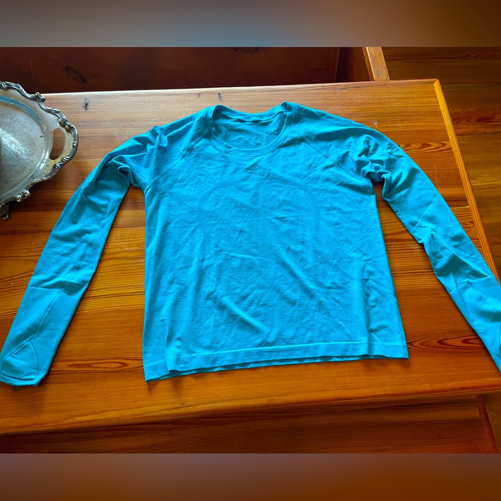 Lululemon swiftly tech long sleeve race length top size 12